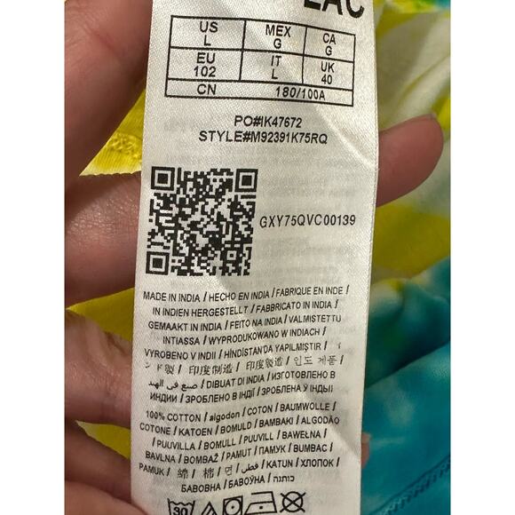 Guess multicolor vibrant tie dye short sleeves t size Large - Picture 4 of 10